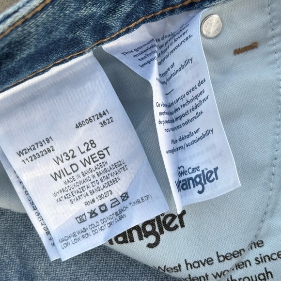 Wrangler Wild West 603 Jean - High Rise Straight Jeans Size 32 NEW! - Picture 6 of 6